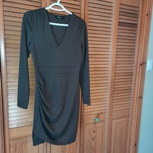Dynamite Dark Green long sleeve dress